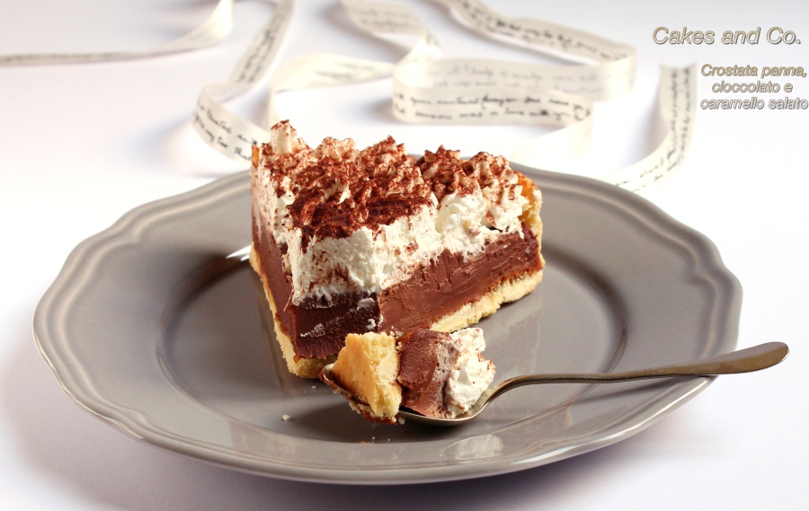 Crostata panna, cioccolato e caramello salato