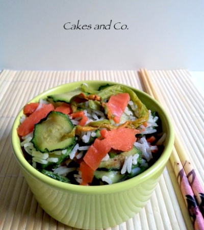 Basmati salmone e zucchine