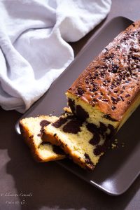 Plumcake al mascarpone variegato al cacao