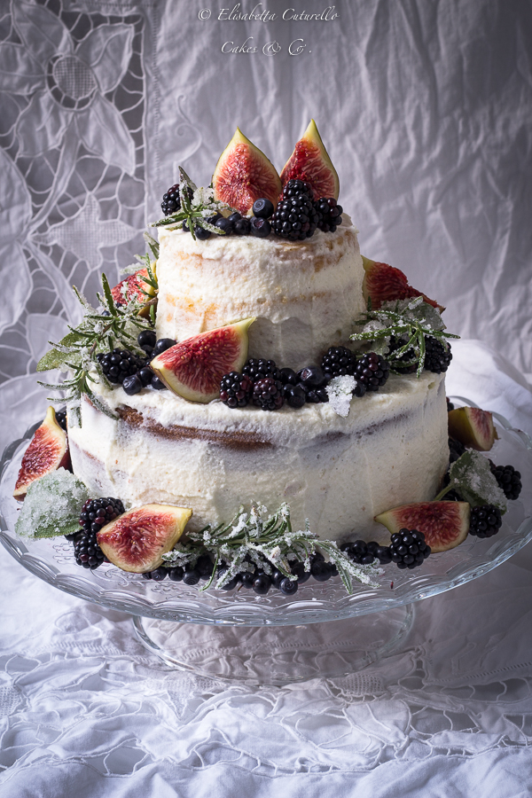 Naked wedding cake
