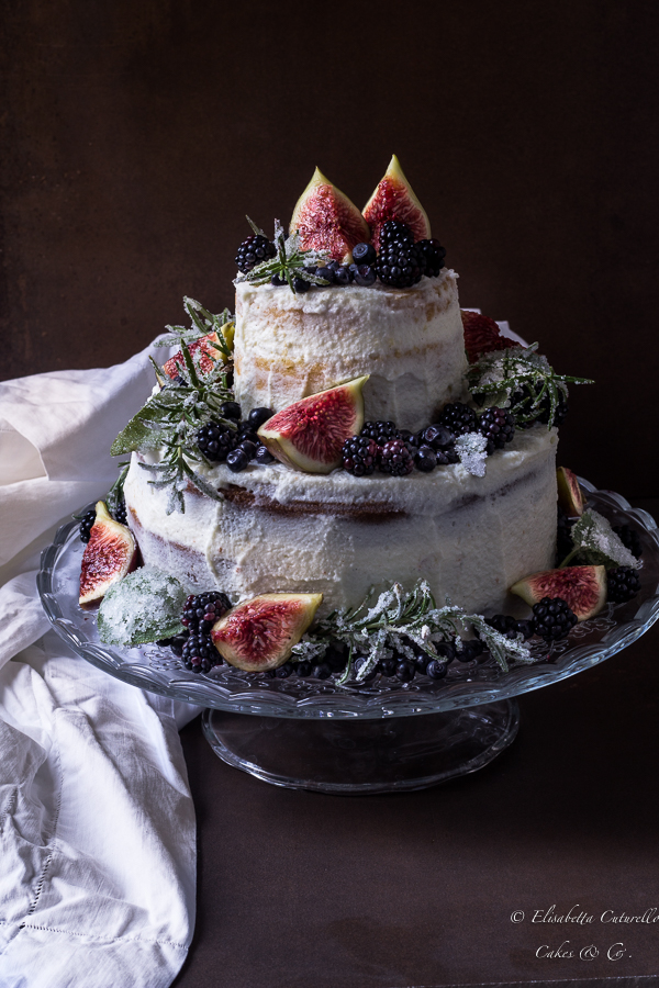 Naked wedding cake