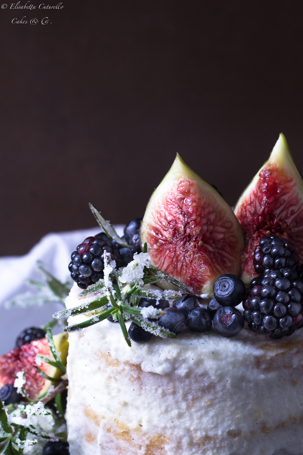 Naked wedding cake