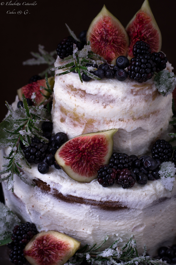 Naked wedding cake