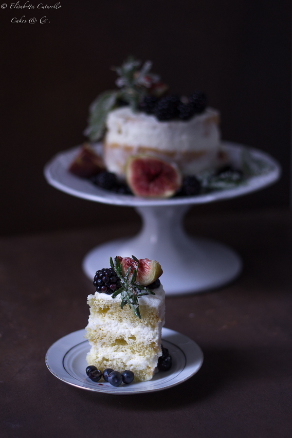 Naked wedding cake