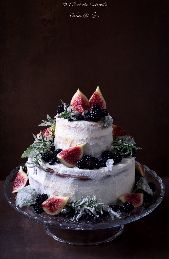 Naked wedding cake