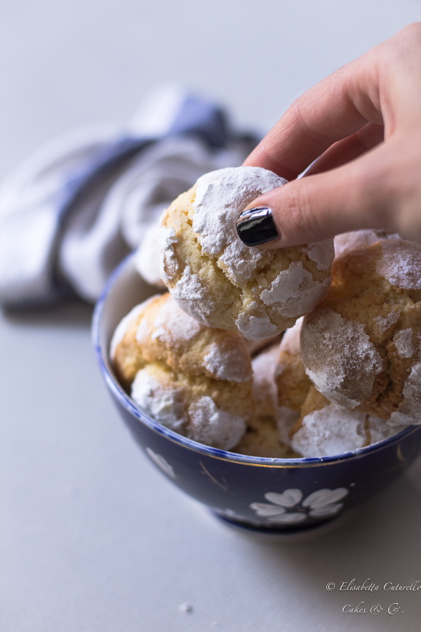 Biscotti al limone - Lemon crinkle cookies