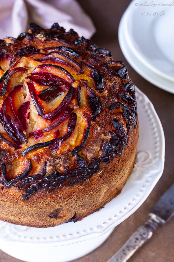 Torta ricotta e prugne