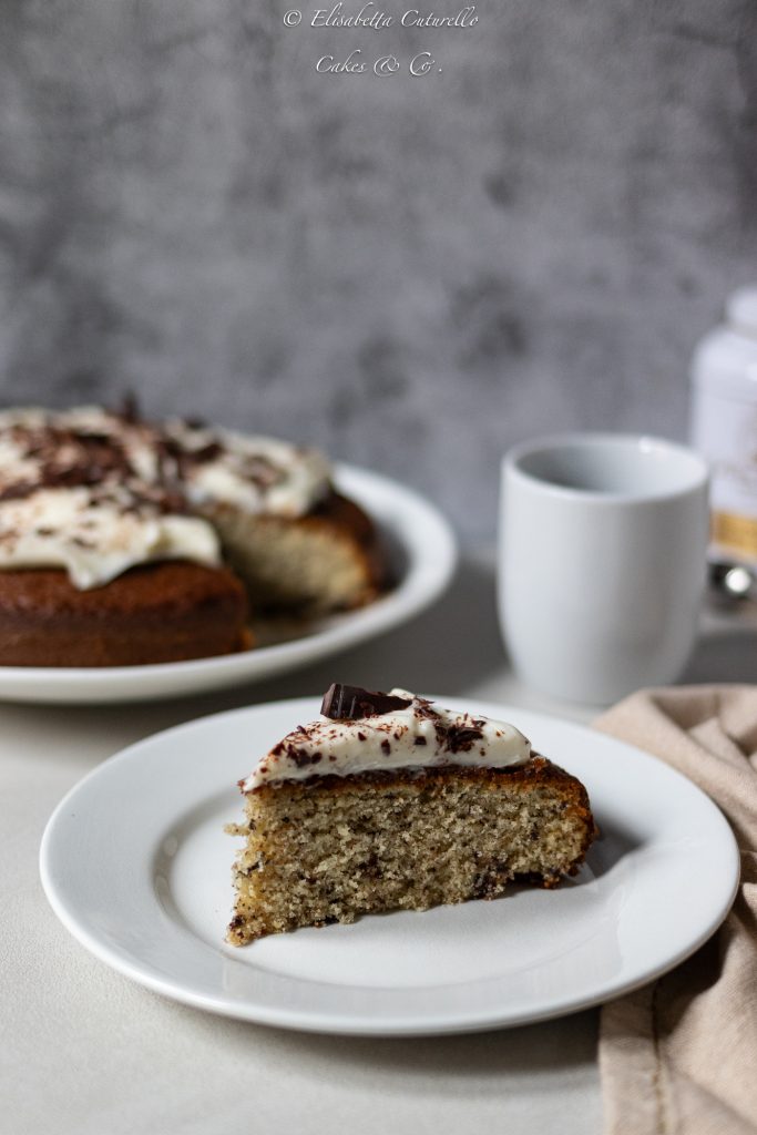 Torta all'Earl Grey e cioccolato con frosting al Philadelphia